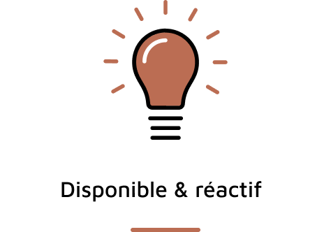 Disponible et réactif